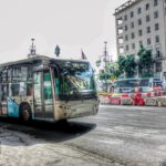 Bus de la EMT entrando a la Alameda